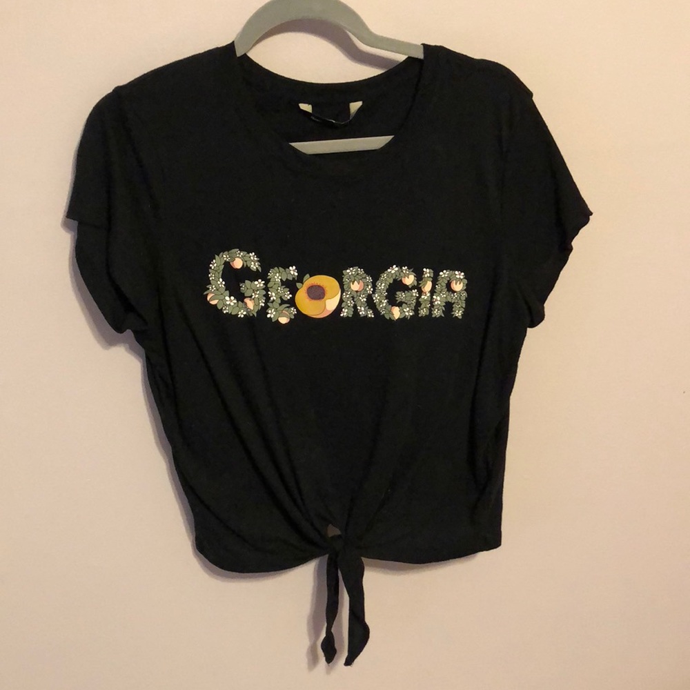 A&F crop top GEORGIA PEACH
